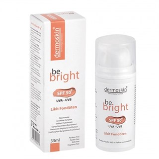 Dermoskin Be Bright SPF50+ Likit Fondöten 33ml - Medium - Dermoskin
