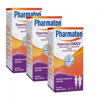 Pharmaton Essential Daily Takviye Edici Gıda 3 x30 Film Kaplı Tablet - Pharmaton