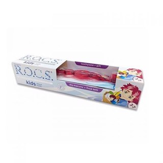 Rocs Kids 3-7 Yaş Meyve Külahı Diş Macunu Fırça Seti - ROCS